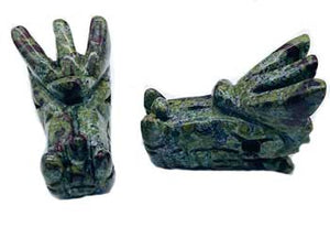 Dragon's Head Jasper, Dragon Blood | 1 3/4" |(set of 2)