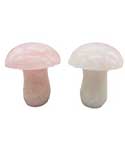 Mushroom Rose Quartz | 1 3/4" | (set of 2)