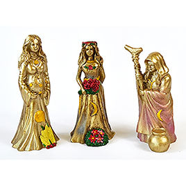 Mother, Maiden, Crone figurines | ~4" | (set of 3)