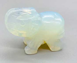 Opalite Elephant | 1.5" | (set of 2)