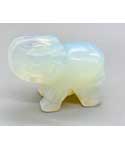Opalite Elephant | 1.5" | (set of 2)