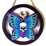 Skull on Butterfly Statue | 8