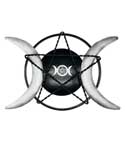 Triple Moon iron plaque | 14"