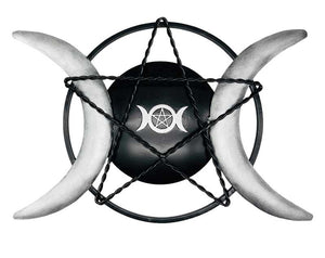Triple Moon iron plaque | 14"