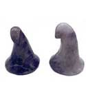 Witch's Hat Amethyst | 1 3/4" |(set of 2)