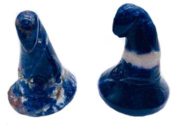 Witch's Hat Sodalite | 1 3/4" | (set of 2)