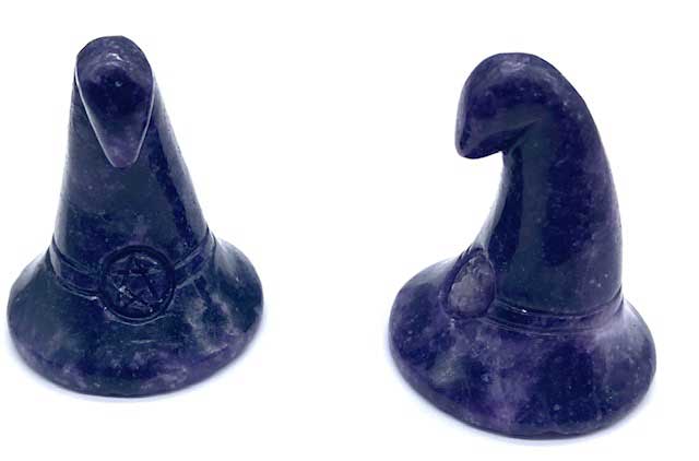 Witch's Hat Lepidolite | 1 3/4" | (set of 2)