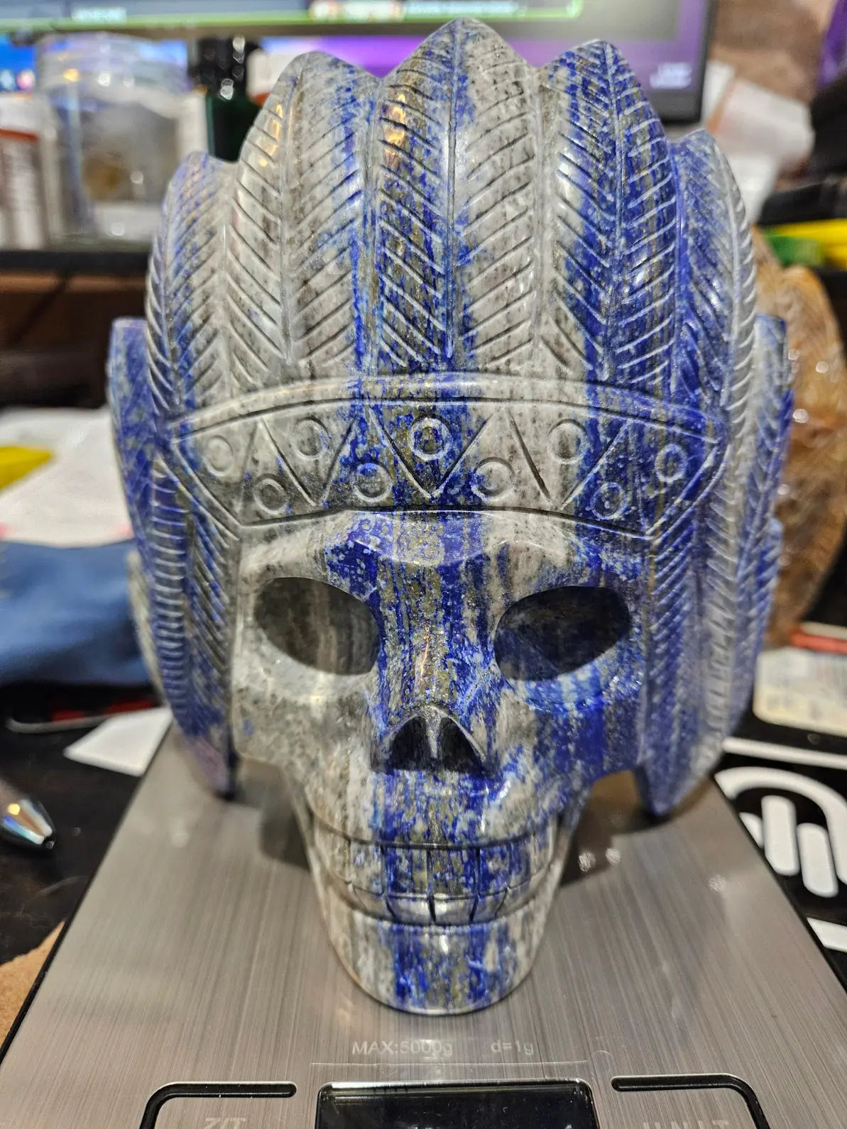 Chief Skull - Lapis Lazuli (Large) The Foxes Den