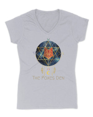 The Foxes Den V Neck Simple T Shirt
