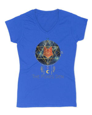 The Foxes Den V Neck Simple T Shirt