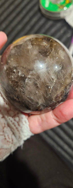 Mica in Smokey Quartz