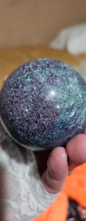 Ruby Kyanite Sphere