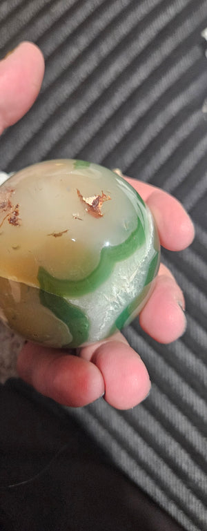 Green Flower Agate