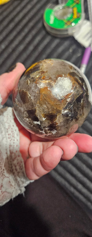 Mica in Smokey Quartz