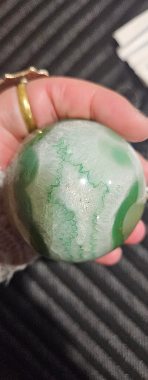 Green Flower Agate