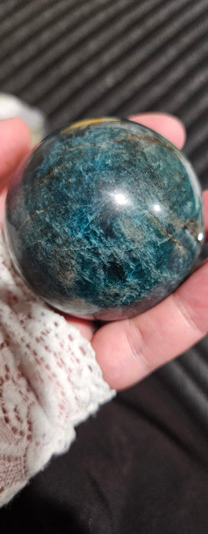 Blue Apatite Sphere