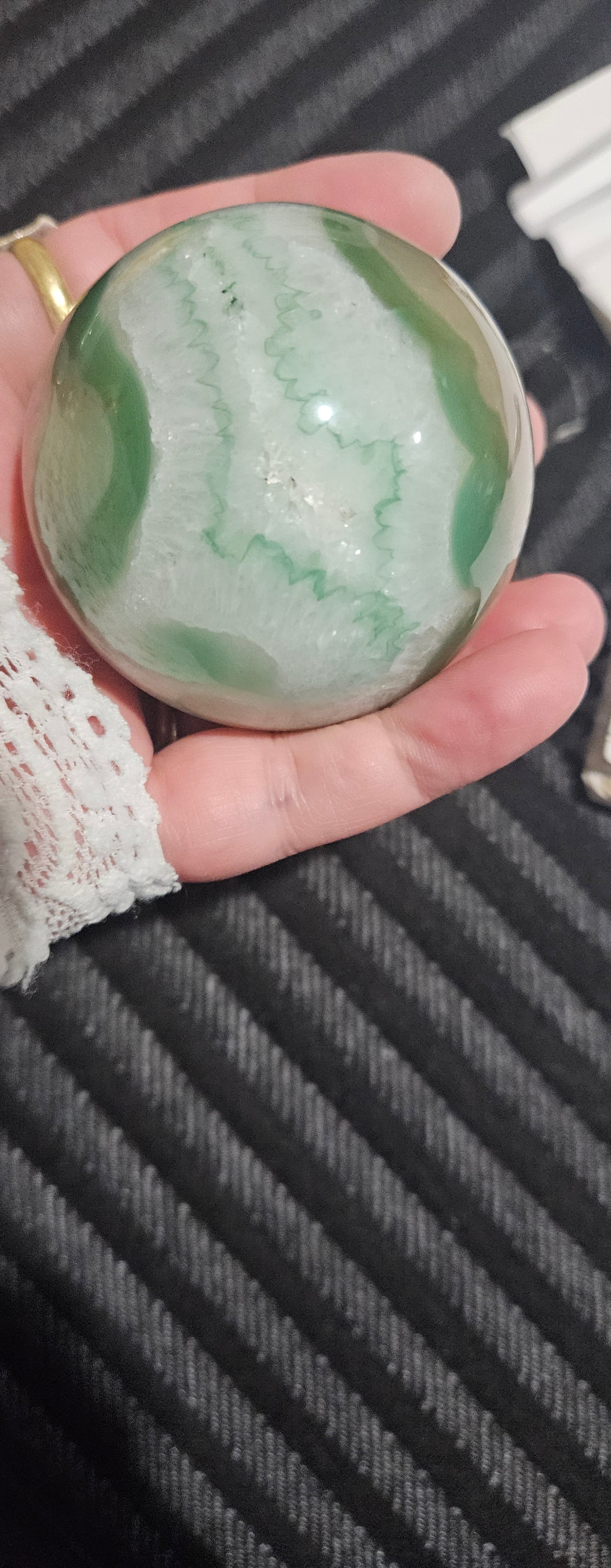 Green Flower Agate