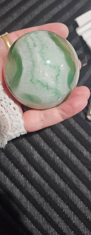 Green Flower Agate
