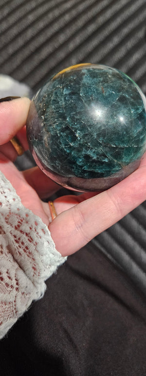 Blue Apatite Sphere