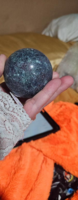Ruby Kyanite Sphere