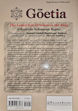 The Goetia: Lesser Key of Solomon by Liddell & Mathers