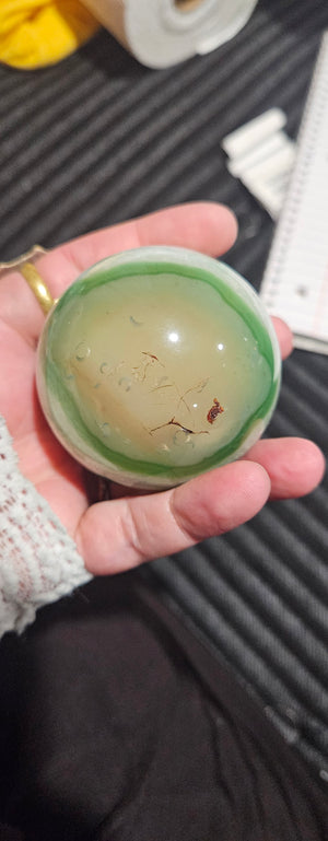 Green Flower Agate