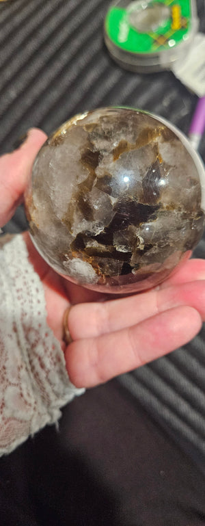 Mica in Smokey Quartz