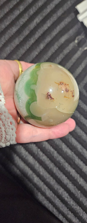 Green Flower Agate