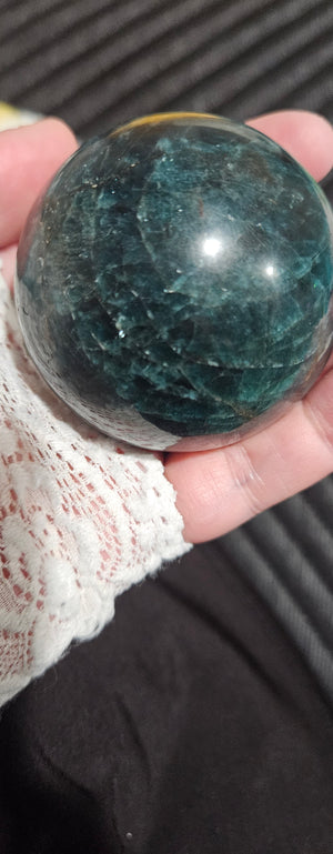 Blue Apatite Sphere