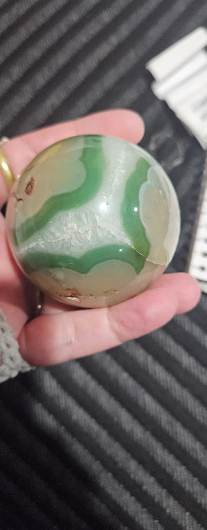 Green Flower Agate