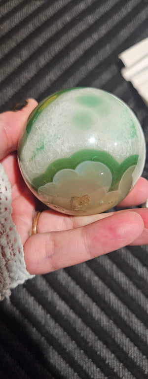 Green Flower Agate