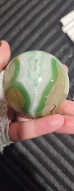 Green Flower Agate