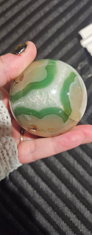Green Flower Agate