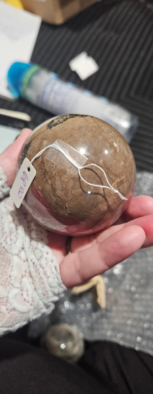 Rhodonite Sphere
