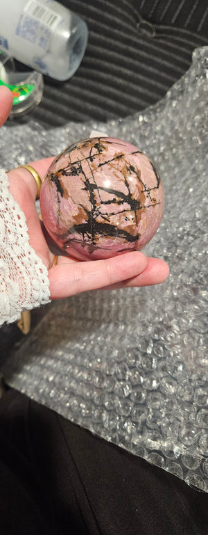 Rhodonite Sphere