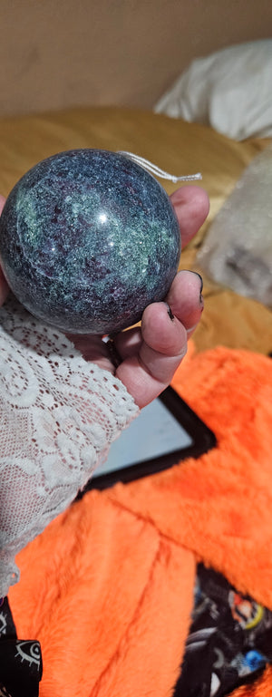 Ruby Kyanite Sphere