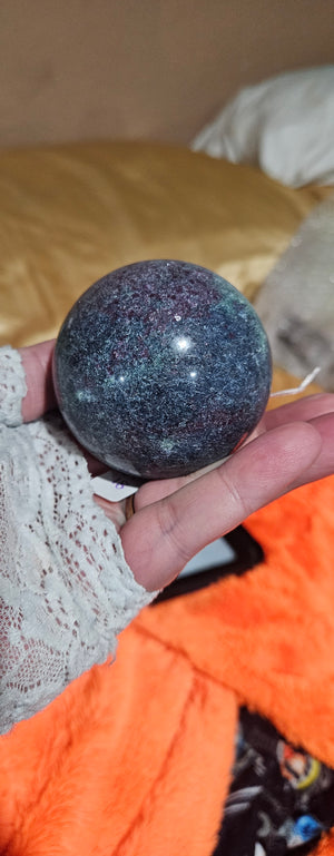 Ruby Kyanite Sphere