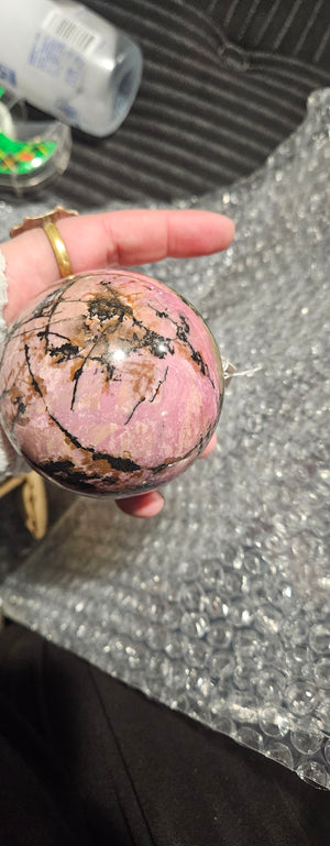 Rhodonite Sphere