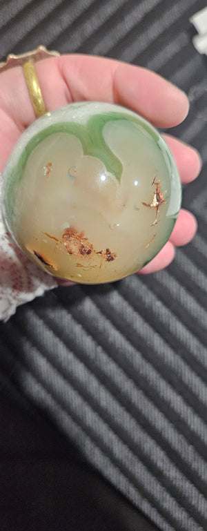 Green Flower Agate