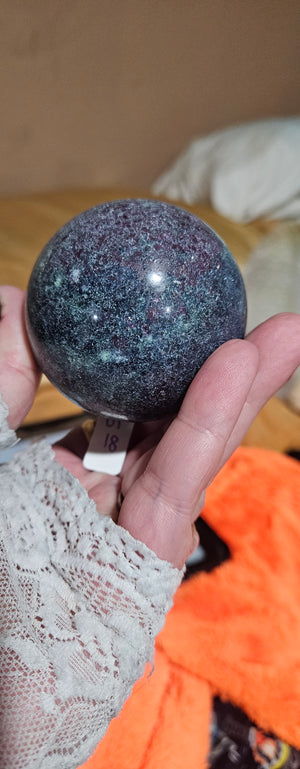Ruby Kyanite Sphere