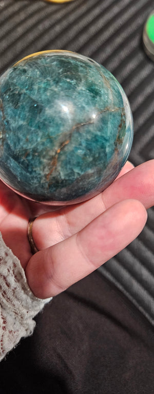 Blue Apatite Sphere