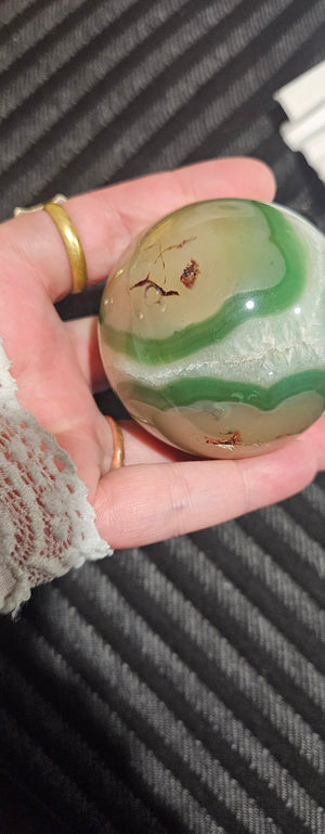Green Flower Agate