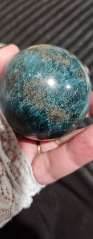Blue Apatite Sphere