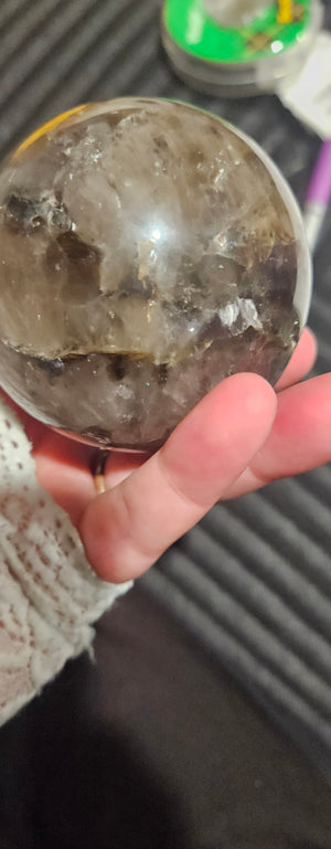 Mica in Smokey Quartz