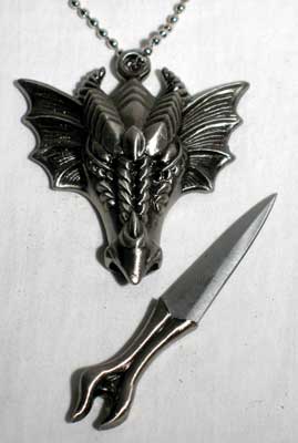 Dragon Head Necklace Athame | 3 1/4