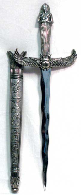 Athame Silver Handled Egyptian Athame