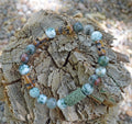 Bracelets Aromatherapy Healing Bracelet - Abundance - Tree Agate and Bloodstone