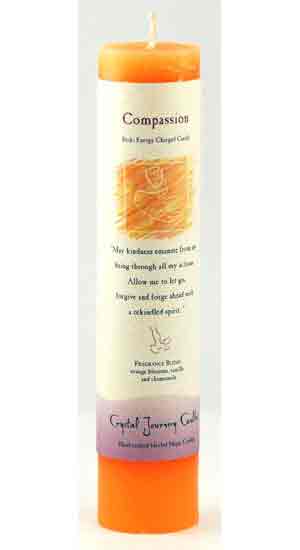 Candles Compassion Reiki Charged Pillar Candle