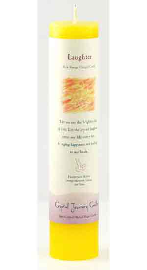 Candles Laughter Reiki Charged Pillar Candle