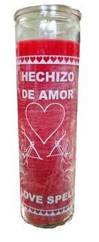 Candles Love Spell Red 7 Day jar candle 7-Day Candle